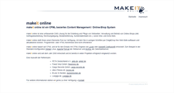 Desktop Screenshot of makeit-online.de
